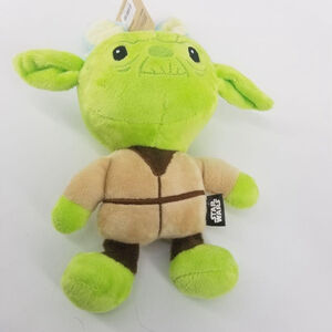 STAR WARS Easter Yoda Bunny Squeaker Pet Toy Plush Squeaker NWT